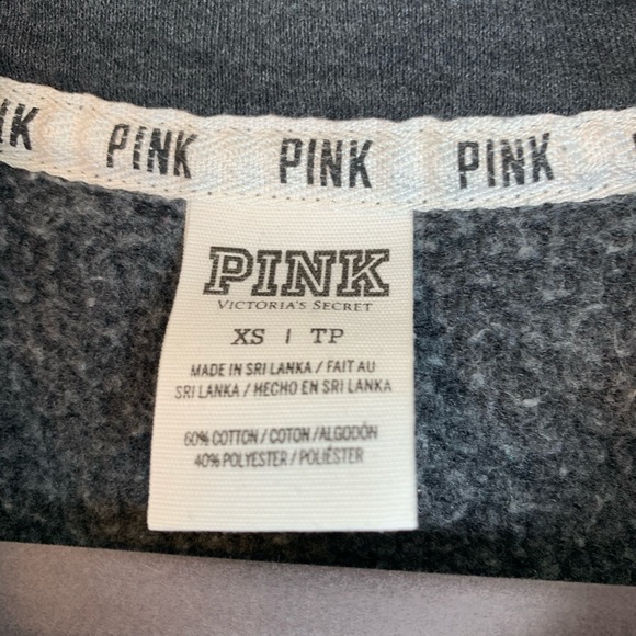 PINK Victoria's Secret 3/4 Zip Pullover Sweater - Picture 5 of 6